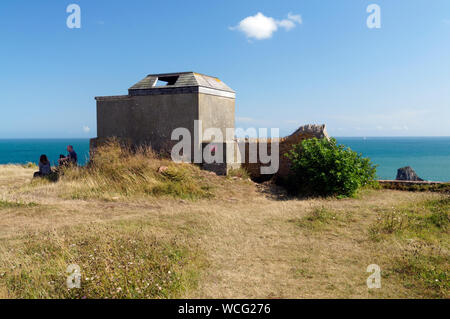 Royal Observer Corp lookout, Berry Head, Brixham, Devon, South West England. Stock Photo