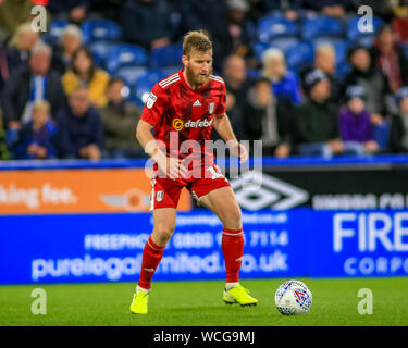 16th August 2019, John Smiths Stadium, Huddersfield England; Sky Bet Championship, Huddersfield Town vs Fulham ; Tim Ream (13) of Fulham during the game  Credit: Craig Milner/News Images  English Football League images are subject to DataCo Licence Stock Photo