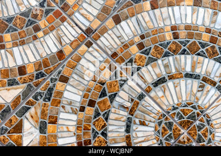 Porcelain stonewear tile of a multi-colored mosaic. Stock Photo
