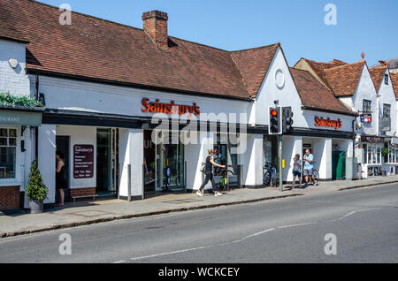 The Sainsbury's supermarket on West Street in Marlow, Buckinghamshire, UK Stock Photo