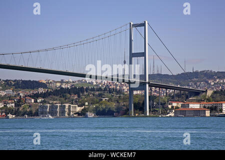 First Bosphorus Bridge in Istanbul. Turkey Stock Photo