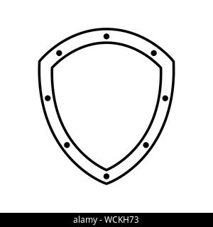 Isolated shield design Stock Vector
