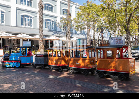 The tourist train for sightseeing at V and A Waterfront, Cape Town ...