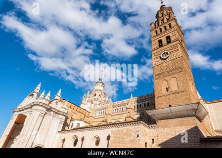 Cathedral In The Historic City Of Tarazona, Aragon region, Spain . Stock Photo