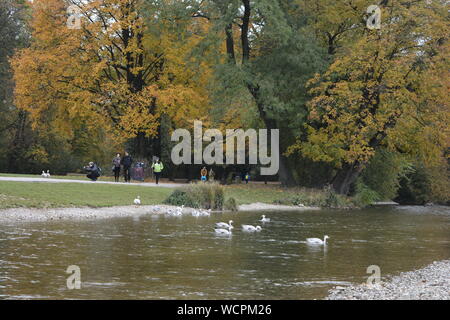 English Garden, Munich, Germany (München englischer garten, Deutschland) Stock Photo