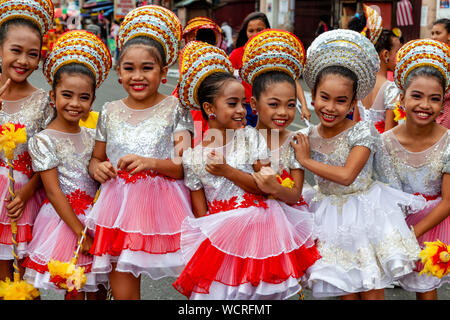 Elementary Schoolchildren Pose For A Photo During The Tambor Trumpa ...