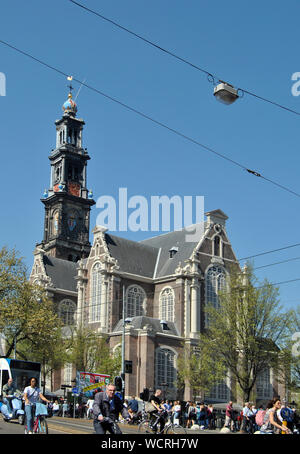 Amsterdam, Holland, The Western church (1620-1631) Stock Photo
