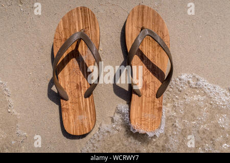 sandy shoes Stock Photo