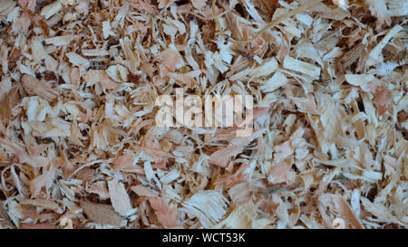 Close up of wood chips Stock Photo