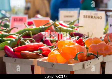 Fresh Vegetables For Sale On Market Stall