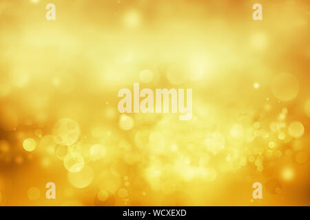 Abstract blurred soft circles bokeh orange background Stock Photo