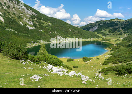 stunning zireiner see lake in tyrol alm mountins austria Stock Photo