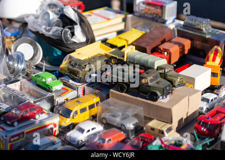 Moscow. November 2018. Flea market. Cars model. For collectors of