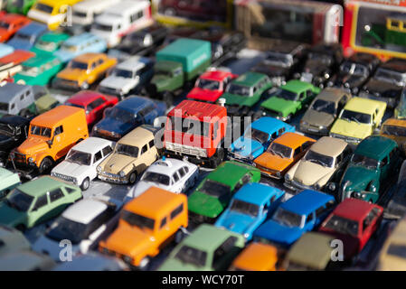 Moscow. November 2018. Flea market. Cars model. For collectors of