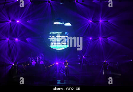 August 27, 2019, Norfolk, Virginia, USA: The Australian Pink Floyd Show brings the floyd alive for the  crowd at Chrysler Hall on 27 August 2019 in Norfolk, Virginia.  ..photo  ..Â©Jeff Moore 2019 (Credit Image: © Jeff Moore/ZUMA Wire) Stock Photo