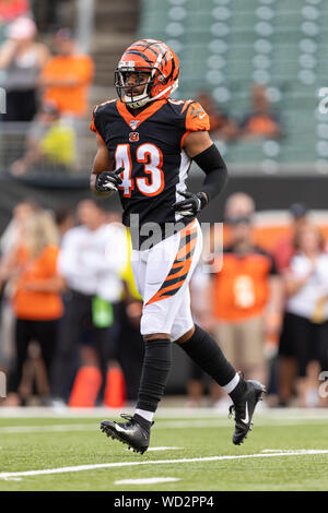 Cincinnati Bengals defensive back Tyree Kinnel (43) during NFL football ...