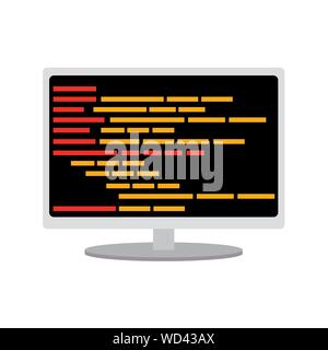 Program code image Stock Vector