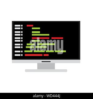 Program code image Stock Vector