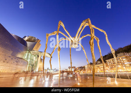 Maman sculpture in Guggenheim Museum, Bilbao, Spain Stock Photo