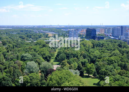 Bratislava, Slovakia, July 18 2019: Top View to blocks of flats in Bratislava, Stock Photo