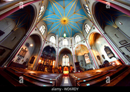 London, England, UK. Church of St Dunstan in the West, Fleet Street. Interior Stock Photo