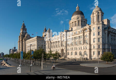 The Three Graces in Liverpool Stock Photo