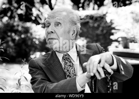 the Argentine writer Jorge Luis Borges (Milan, Italy, 1980) Stock Photo