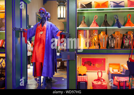 Majorelle Gardens Boutique in Marrakesh, Morocco Stock Photo