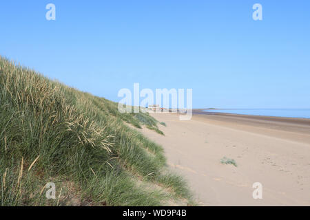 Brancaster Beach on a sunny day in Summer, North Norfolk England. Stock Photo