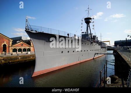 HMS Caroline national museum of the royal navy Belfast Northern Ireland UK Stock Photo