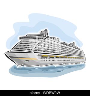 cruise ship cartoon Stock Vector Image & Art - Alamy