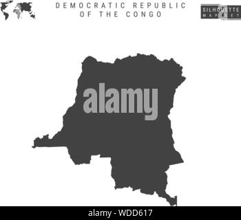 High detailed vector map - Democratic Republic of the Congo vector ...