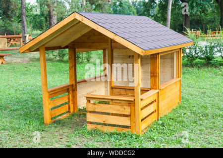 Man In Roof Of Log Cabin With Snow Stock Photo 266353646 Alamy