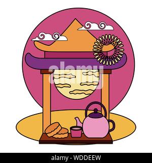 Mid autumn festival vector design Stock Vector