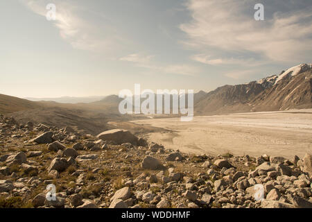 Potanin glacier in Altai Tavan Bogd National Park, Mongolia Stock Photo