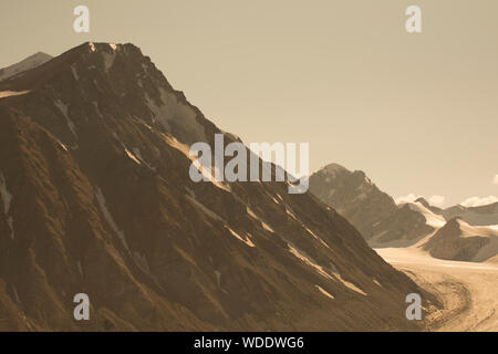 Potanin glacier in Altai Tavan Bogd National Park, Mongolia Stock Photo