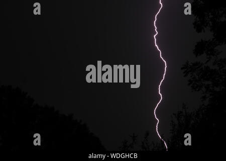 Lightning in the sky Stock Photo
