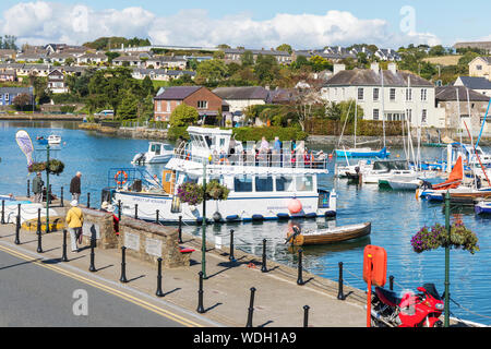 Spirit of Kinsale tour boat docking in harbour, Kinsale, County Cork, Ireland. Stock Photo