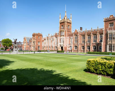 The Lanyon Building, Queen's University, Belfast, Northern Ireland Stock Photo