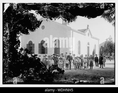 German Colonies in Palestine. Wilhelm [i.e., Wilhelma] & Sarona Abstract/medium: G. Eric and Edith Matson Photograph Collection Stock Photo