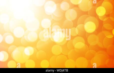 Sunny abstract background with bokeh. Vector illustration Stock Vector