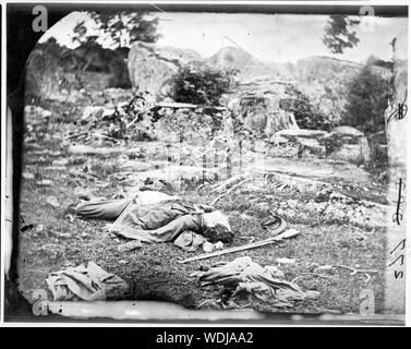 Gettysburg, Pa. Dead Confederate soldiers in the slaughter p Stock ...