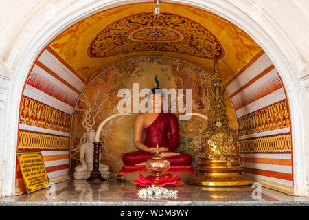 One of the beautiful Buddha shrines in Anuradhapura, Sri Lanka. Stock Photo