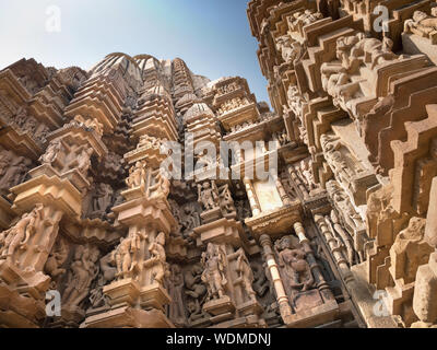 Duladed Temple, Khajuraho Group of Monuments, Khajuraho, Madhya Pradesh, India, Asia Stock Photo