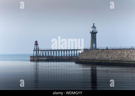 Town of whitby in north yorkshire Stock Photo