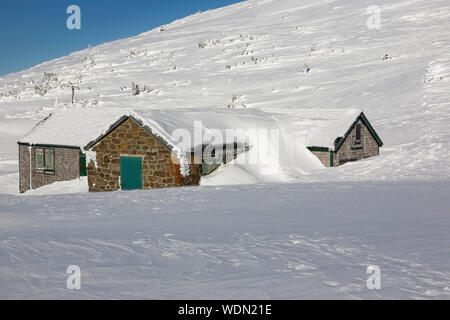 Madison Spring Hut in the New Hampshire White Mountains during the ...