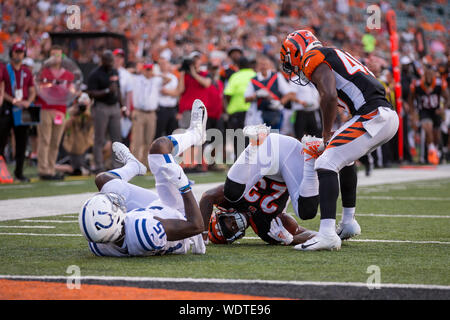 Cincinnati Bengals cornerback Darius Phillips (23) reacts during