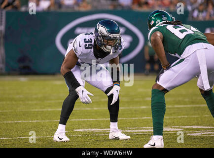 August 8, 2019: Philadelphia Eagles cornerback Josh Hawkins (48) in action  during the NFL game between the Tennessee Titans and the Philadelphia Eagles  at Lincoln Financial Field in Philadelphia, Pennsylvania. Titans won