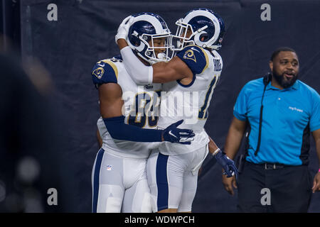 Tight end (86) Kendall Blanton of the Los Angeles Rams against the Arizona  Cardinals in an NFL football game, Monday, Dec. 13, 2021, in Glendale, AZ.  The Rams defeated the Cardinals 30-23. (