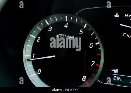 Details of modern speed car miles Stock Photo